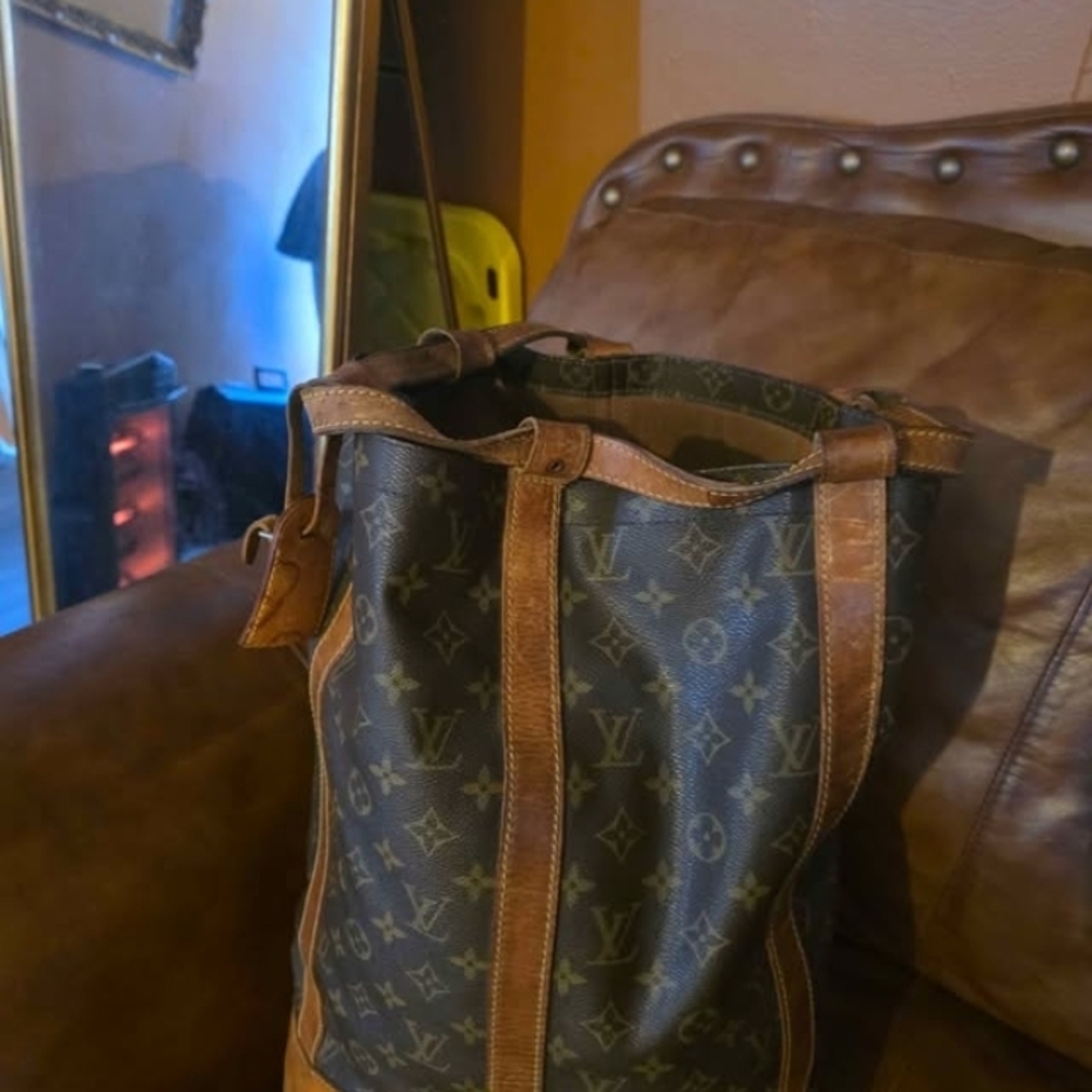Authentic L V Randonee.Luxury Back Pack Purse With Wallet - Picture 2 of 9